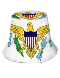 Beretas Patrón de bandera de las Islas Vírgenes sombreros al aire libre Sun Cap st Croix Caribbeanberets Boetsberets7682951