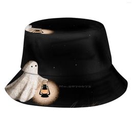 Barets Walk Unisex Summer Outdoor Sunscreen Hat Cap Ghost Spirit Haunt Lonley Lantern Light Lamp Stars Darkness Sky