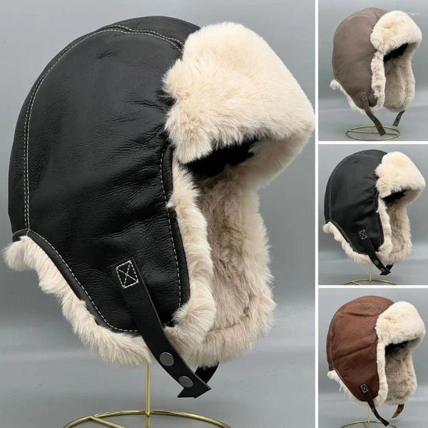 Boinas Gorros cálidos para los oídos Proteger la cabeza Gorro Lei Feng Orejeras Lavable Peludo Ajustable Vuelo difuso para acampar