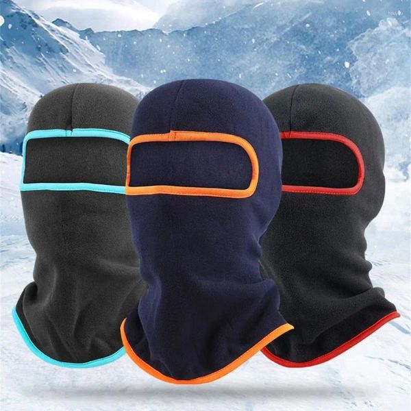 Boinas Bufanda cálida Mascarilla Moda Suave Polar Sombreros Cuello Calentador Ciclismo