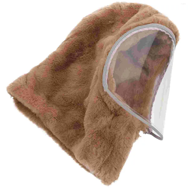 Boinas Calor Sombrero de invierno Niños cálidos para bufanda de equitación al aire libre con capucha con cubierta facial