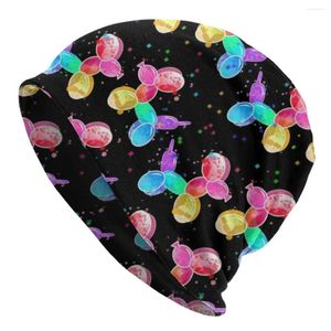 Bérets aquarelle ballon Bonnet chapeaux mignons chiens imprimer tricoté chapeau adulte unisexe Cool élastique Bonnet printemps Kpop motif casquettes