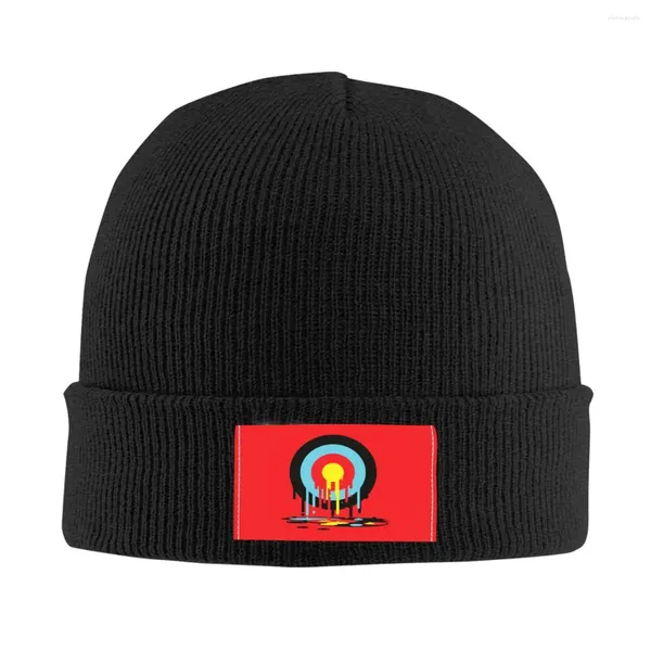 Bérets Weeping Target Skullies Bonnets Casquettes Hommes Femmes Unisexe Cool Hiver Chaud Tricoté Chapeau Adulte Tir À L'arc Archer Fléchettes Shoot Bonnet Chapeaux