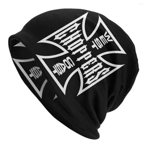 Bérets West Coast Iron Cross Choppers Skullies Bons de bonnet Unisexe Hivré Hitret Men de bonnet Femmes Cool Adulte Bonnet Chapeaux de ski Extérieur CAP