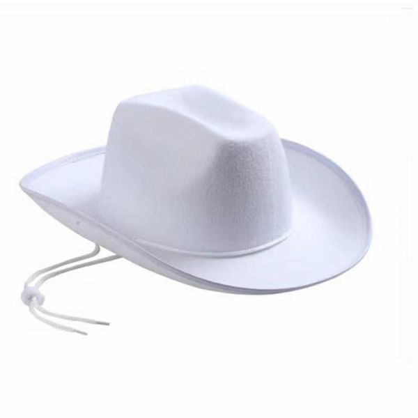 Bérets Western Boot Arbres Pour Homme Blanc Cowboy Chapeau Enveloppant Cow Boy