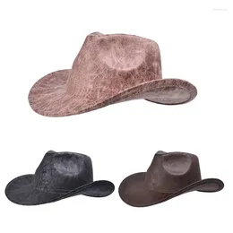 Berets Western Cowboy Hat Women Man Magiciens Halloween Costume Party PO
