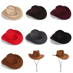 Berets Western Headwear Cap Dameshoed Hoed Wild West Fancy Cowgirl Cowboy Hats Practical