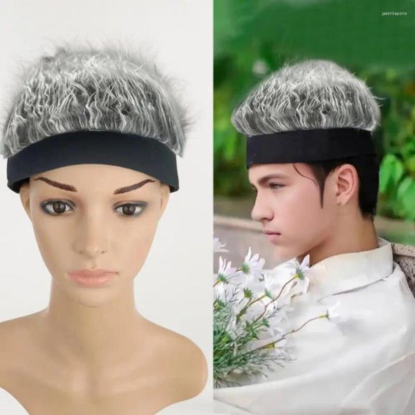 Berets Wig Cap Super Soft Cosplay Hat Boneie pour les fêtes de vacances en plein air intérieures Haute élasticité tricotée en tricot