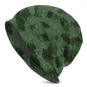 Bérets Sauvage Camouflage En Vert Chapeaux Goth Automne Hiver Rue Skullies Bonnets Casquette Unisexe Hommes Femmes Homme Chaud Double Usage Bonnet En Tricot