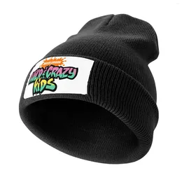 Bérets Wild Crazy Kids T-shirt Bonnet tricoté Chapeau d'été Anime Beach Hommes Femmes