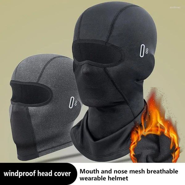 Bérets coupe-vent polaire thermique masque complet chapeau cou guêtre temps froid cagoule ski vélo chasse chaud cyclisme motos écharpe