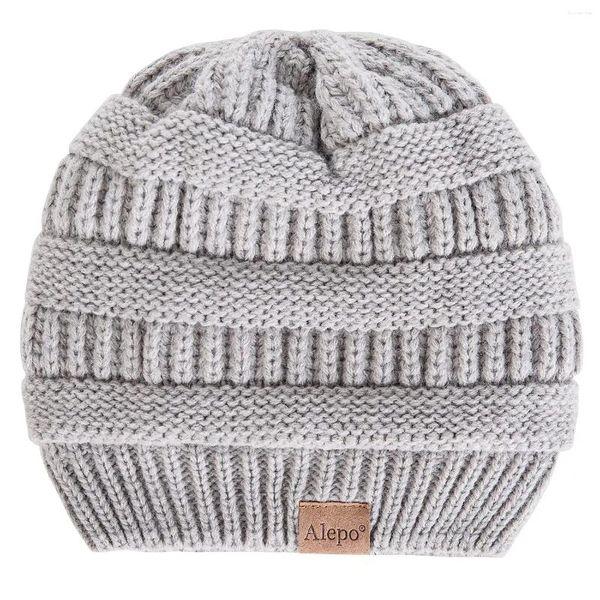 Bérets hiver bonnet chapeau pour bébé enfants enfant en bas âge infantile oreillette mignon chaud polaire Lind tricot casquette garçons filles