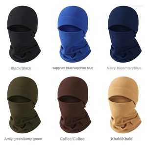 Baretten Winter Coral Fleece Bivakmuts Mannen Gezichtsmasker Halswarmer Mutsen Thermische Head Cover Tactische Militaire Sport Sjaal Ski Caps