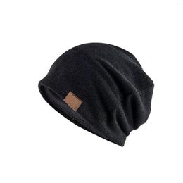 Berets Winter Daily Hat Thermal Polar Fleece Ski Stocking Cap for Men and Women Trapper Hens