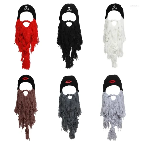 Bérets d'hiver taille élastique, chapeau de barbe, cagoule, couverture complète pour adultes et enfants, Cosplay, livraison directe