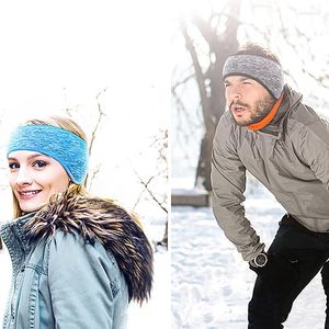 Bérets hiver mode cache-oreilles unisexe femmes hommes polaire oreille plus chaud bandeau Ski Muff bandeau chauffe-cheveux Delm22