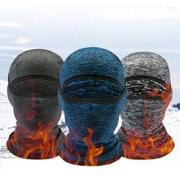 Bérets d'hiver enleceau thermique Masque à visage complet pour hommes Femmes Femmes plus chaudes Ski respirant