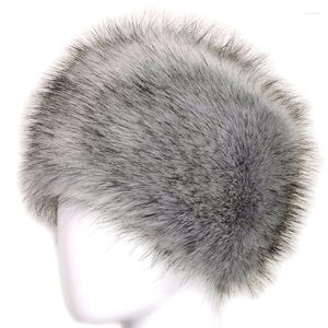 Berets Winter Fluffy Faux Fur Hat Men Women Mode Casual All-match beanie Gift comfortabel Zachte Outdoor Warm Stretch Ear Warmer Caps