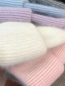 Bérets Chapeau d'hiver Version coréenne Pull à cheveux Enfants Angora Tricoté Polyvalent Laine chaude