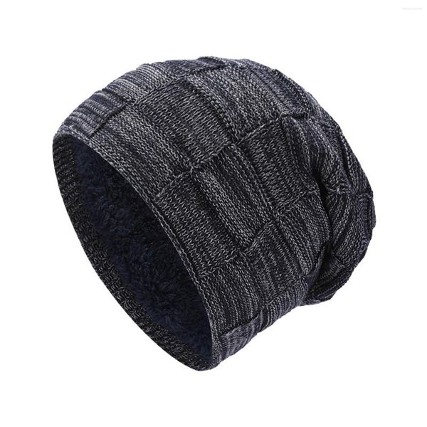 Bérets Chapeau tricoté d'hiver pour les couples Oreille épaissie avec couvre-tête à pompon Gants pour temps froid Ensemble d'écharpe