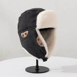 Bérets Winter Lei Feng Chapeau pour hommes et femmes Trapper Chasse de ski Hat de ski Unsex Trooper Russe Chapeau chaud