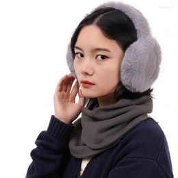 Berets Winter Men Women Fashion Warm Ear Muffs Plush Inklapbare buiten fietsen Cold Cover Soft Student