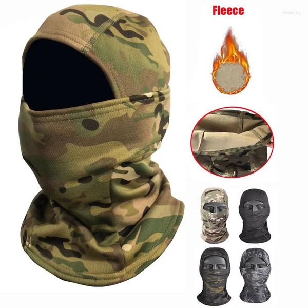 Boinas Invierno Militar Táctico Pasamontañas Cálido Polar Térmico Esquí Snowboard Mascarilla Bicicleta Ciclismo Caza Camo Sombreros Bufanda