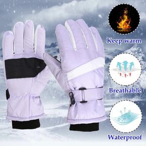 Bérets hiver extérieur adulte homme et femme gant de patinage de neige snowboard coupe-vent gants chauds pour cyclisme ski mitaines guantes