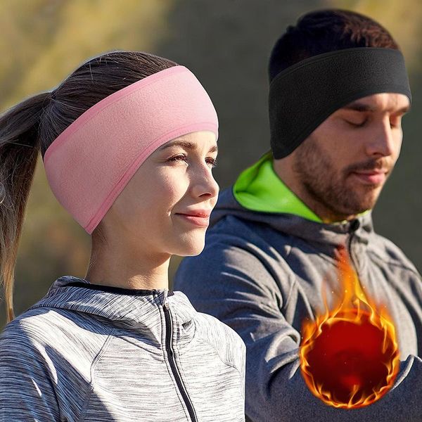 Boinas invierno cálido protección para los oídos banda para el cabello orejeras frías para hombres y mujeres deportes al aire libre montar orejeras para correr