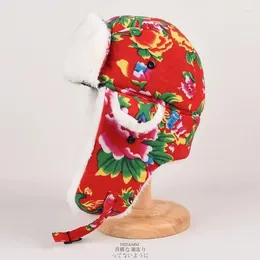 Bérets Protection d'oreille chaude d'hiver Lei Feng Hat