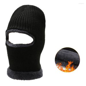 Beretten Winter Warm Fleece Beanies Hoeden voor vrouwen Skull Bandana Nek Warmer Balaclava Face Warming Bonnet Cap Men's Hat Gorras Hombre