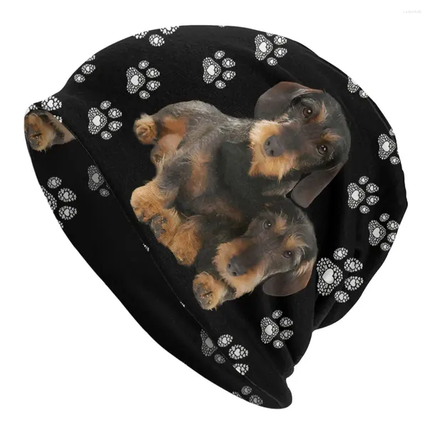 Bérets Bonnet Homme Homme Fashion Dckhund Sausage chien mince Skullies Bons de bonnet Chapeaux de nouveauté