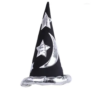 Berets Witch Hats Star pour femmes Halloween Masquerade Party Wizard Hat Costume Hearthred