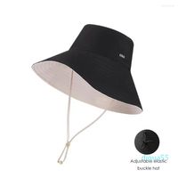 Bérets Femmes Baquet Hat grand bord Brim Sun anti-UV UPF50 Cap