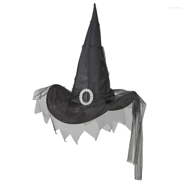 Berets Femmes Costume Witch Hat Wizard Halloween Party Headwear Cloches Holiday Adult Role Role
