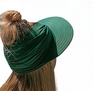 Berets vrouwen elastiek verstelbare sport cap oversized randzon hoed holle