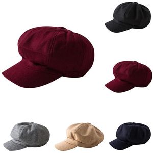 Baretten Dames Hoed Effen Kleur Gratis Grootte Feestmeisje Vizier Cap Vrije tijd Stijlvol Zacht Comfortabel Winter Outdoor Draagbaar Baret Cadeau