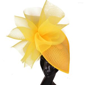 Bérets Femmes Dames Mode Fascinateur Maille Fleur Chapeau Épingle À Cheveux Mariée Élégant Chapeaux Net Floral Accessoires De Cheveux Bandeau Fedora