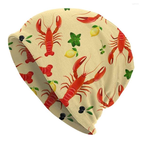 Berets Femmes hommes bonnet chapeau homard de mer