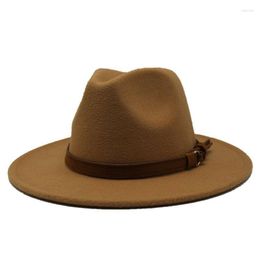 Bérets femmes hommes hiver Fedora chapeaux 7CM de large avec ceintures Jazz Panamas mariage Trilby casquette de fête formelle