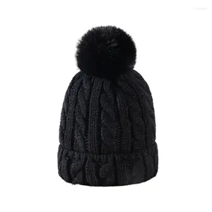 Bérets femmes chapeau bonnet casquettes pour hommes cagoule automne hiver Streetwear hommes chapeaux filles bonnets luxe pompon