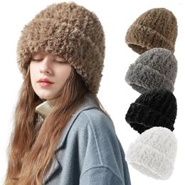 Bérets femmes doux H Slouchy laine casquette paresseux Type élastique Snowboard chapeaux hommes chaud hiver chapeau pour homme