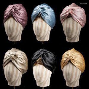 Berets Femmes soyeuses pour un somnolet de capot extra grand capnot de protection de cheveux turban de nuit chapeau élastique large bande de hijab