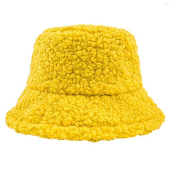 Boinas Mujeres Invierno Sombrero De Cubo Vintage Cloche Sombreros Cálidos Bufanda De Lana Sintética Guantes Conjunto Para Niños