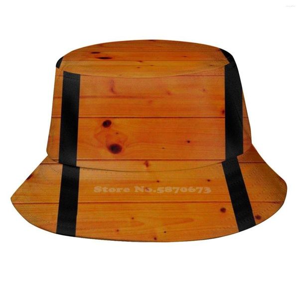 Bérets En Bois Tonneau Affect Duffle Bag Femmes Hommes Pêcheur Chapeaux Seau Caps Bois Fût Firkin Keg Fun Drôle