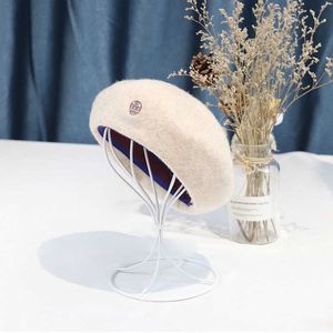 Bérets laine béret dames automne nouvelle perle net décoration mode élégant chapeau de laine G220612