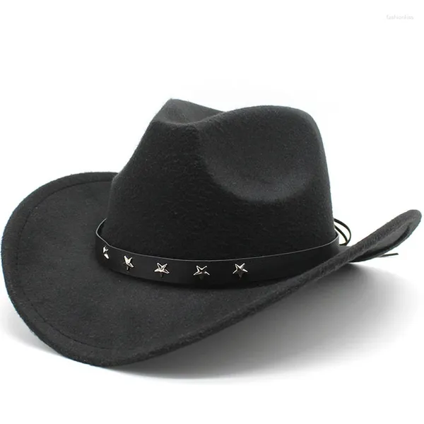 Boinas de lana Sombrero Fedora For Women Men Curved Brim Western Cowboy Fe Sentud Jazz Tap Tomba CHAPEU FEMININO