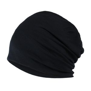 Bérets laine tricot perte de cheveux tête écharpe Wrap Gorras Bonnet tricoté chapeau hommes solide inde Stretch cordon Femme Hiver #3