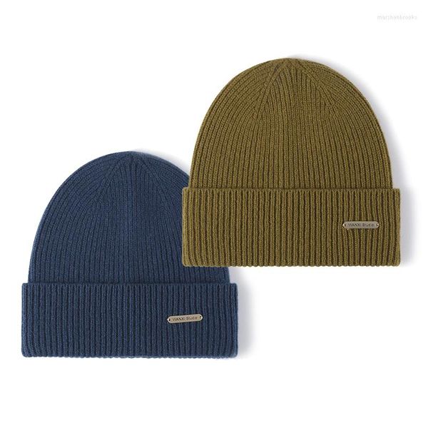 Bérets laine hiver chapeaux pour femmes hommes doux chaud bonnet décontracté solide adulte couverture tête casquette