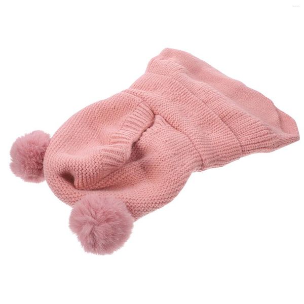 Boinas Jersey de lana Sombrero Bonnet para niños Bebé Crochet Cálido Mantener hilo de punto Gorro de invierno Gorro de niña